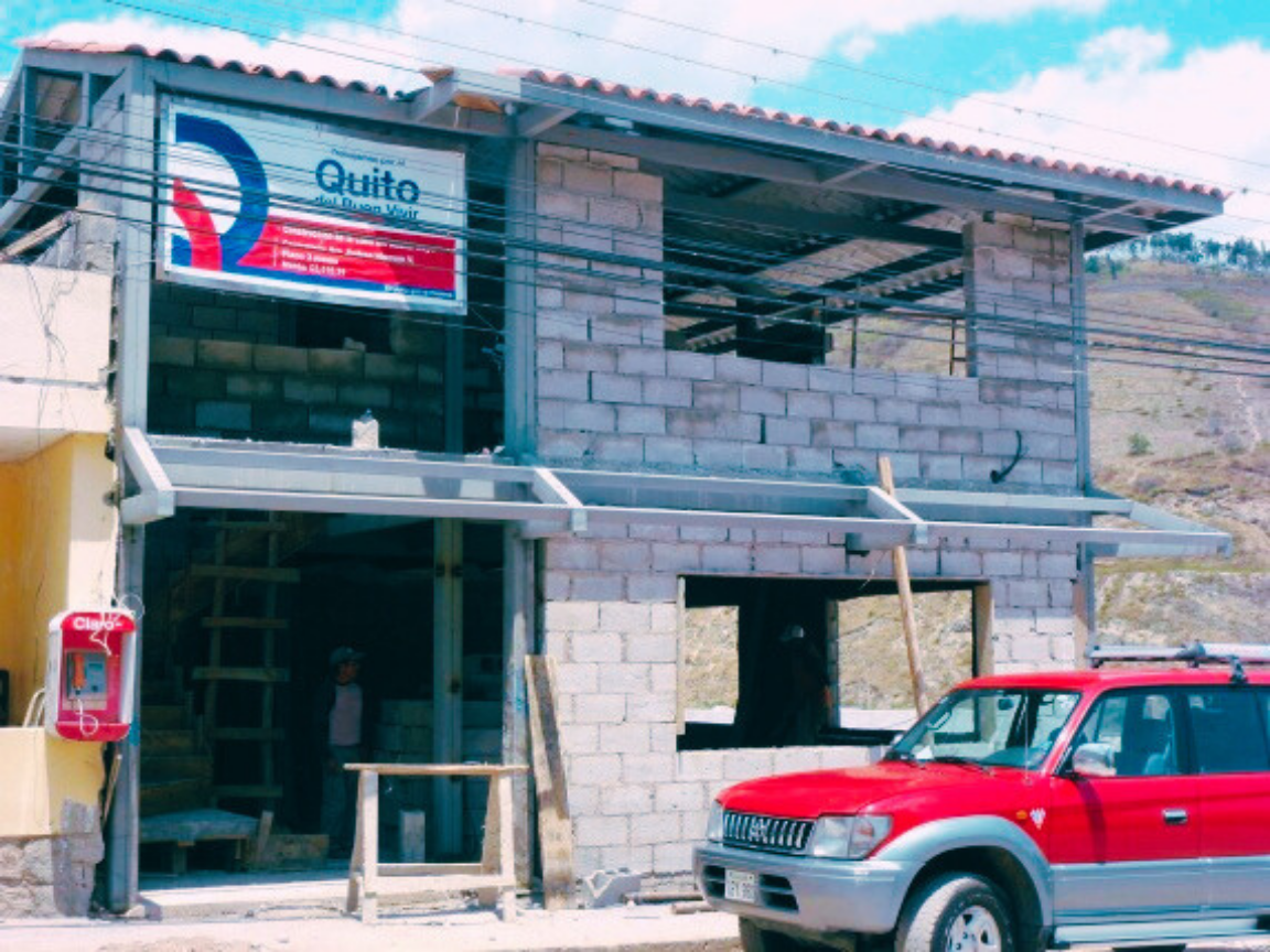 Obra gris de Casa Perucho en construcción